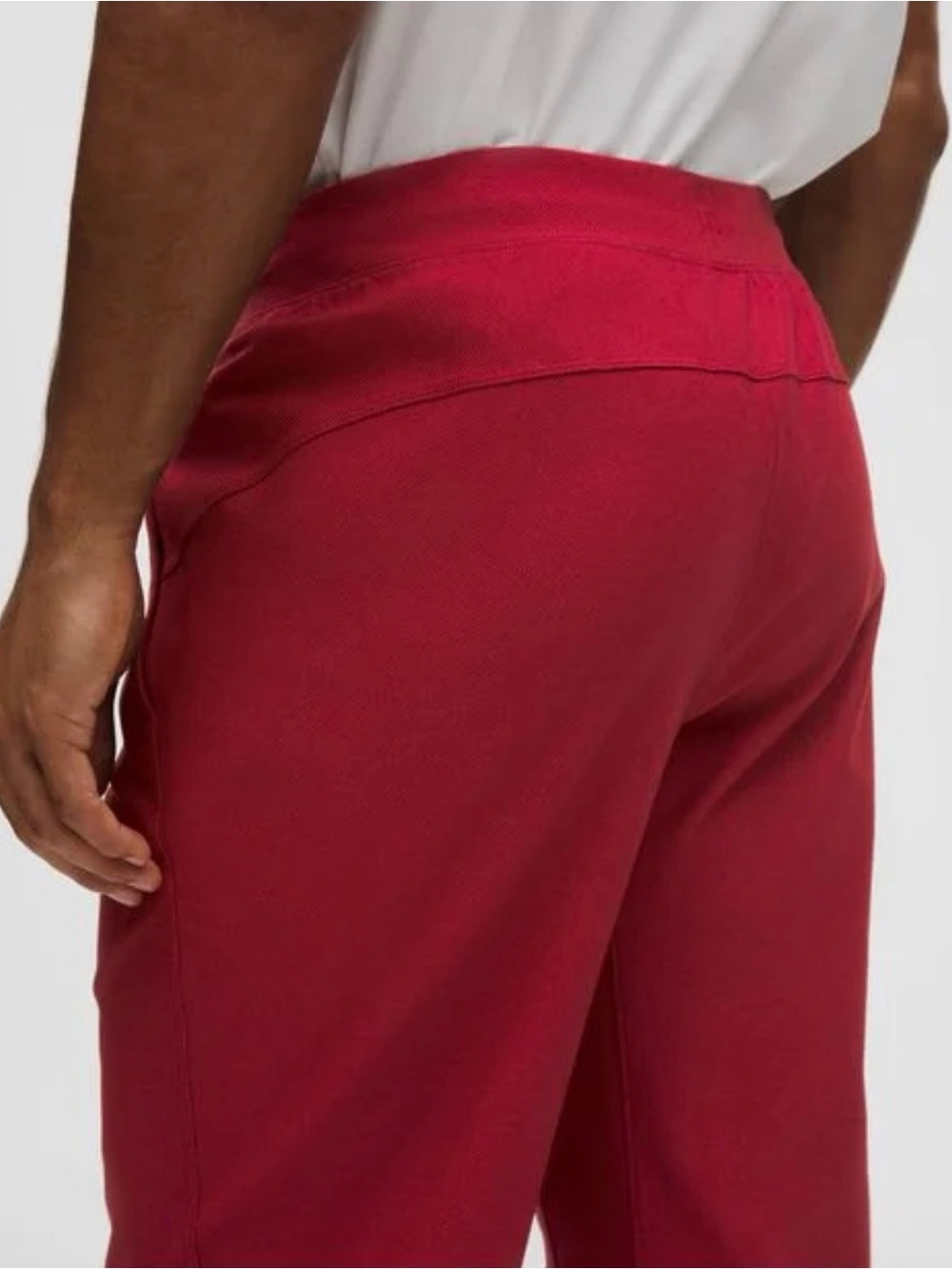 Lululemon Knit Warm-Up Jogger Regular NWT Oxford Red/Burgundy Bay Men’s Large - Picture 4 of 9